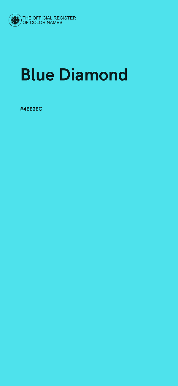 #4EE2EC - Blue Diamond color image