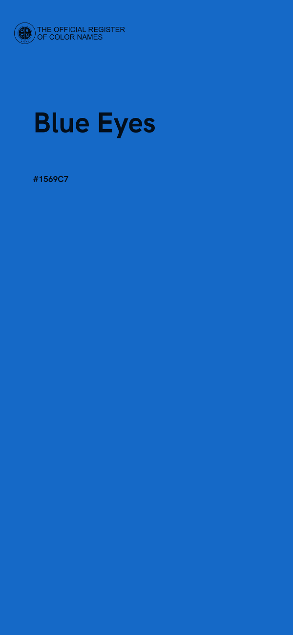 #1569C7 - Blue Eyes color image