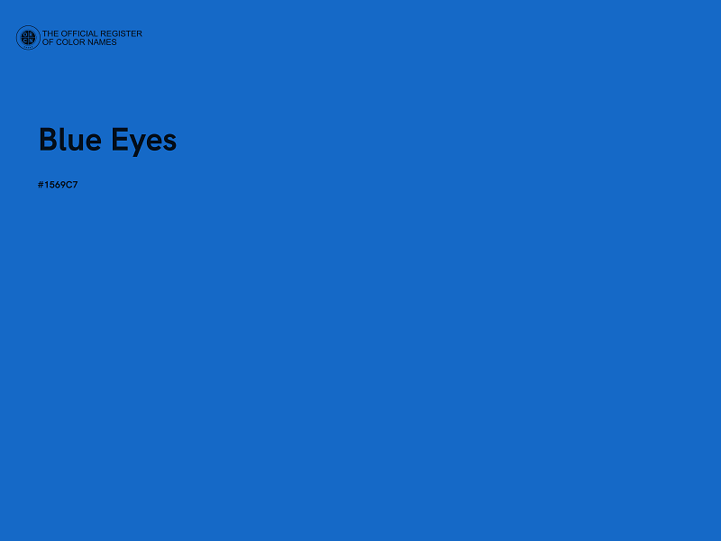#1569C7 - Blue Eyes color image