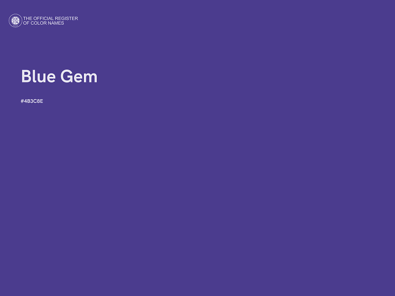 #4B3C8E - Blue Gem color image