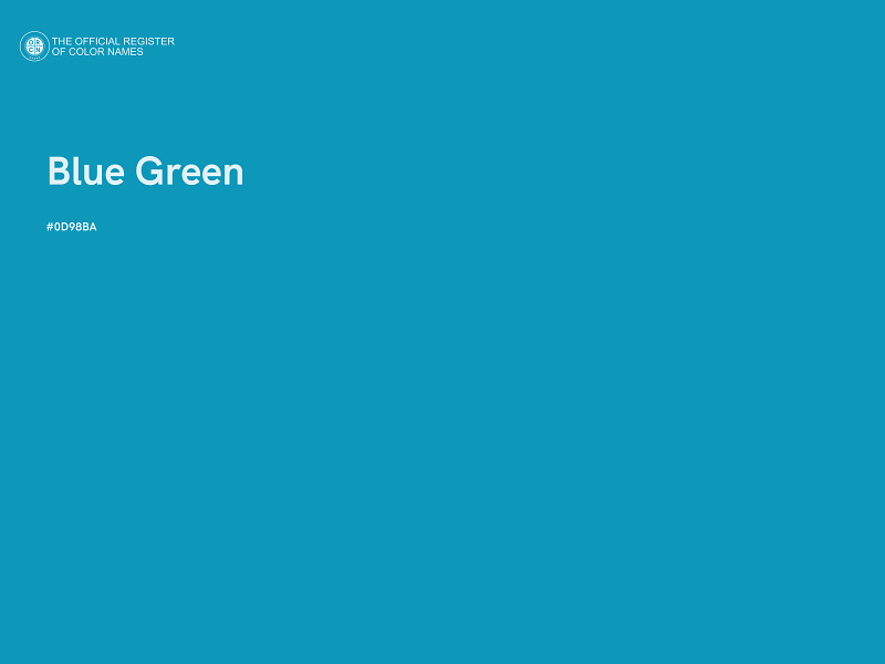 #0D98BA - Blue Green color image