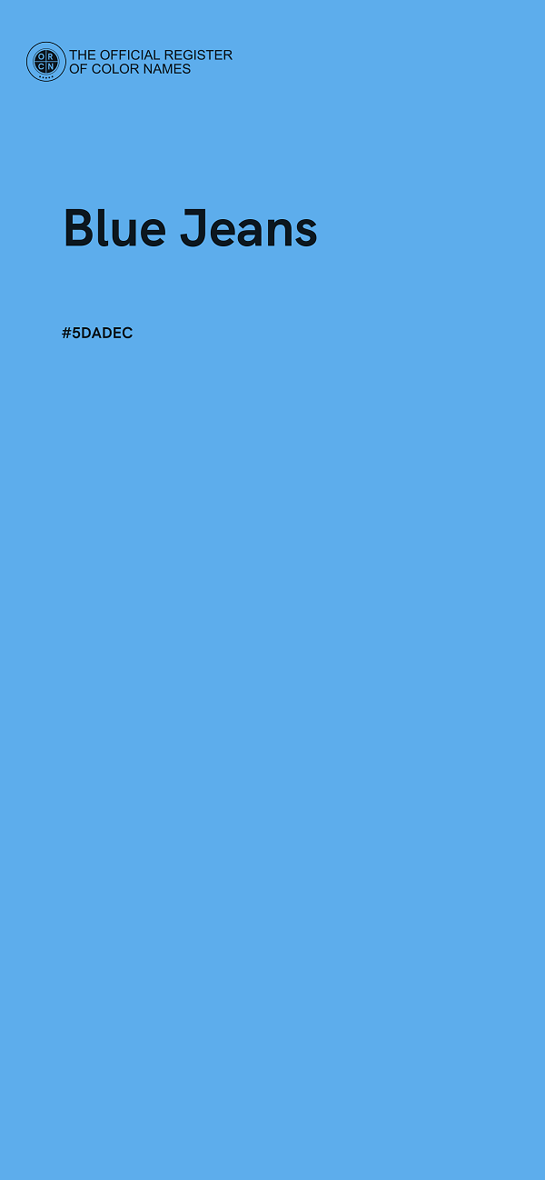 #5DADEC - Blue Jeans color image