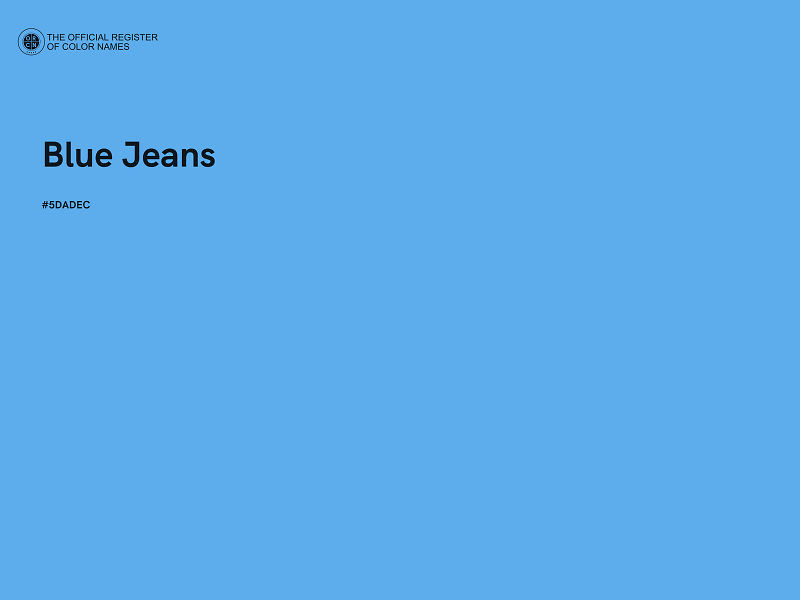 #5DADEC - Blue Jeans color image
