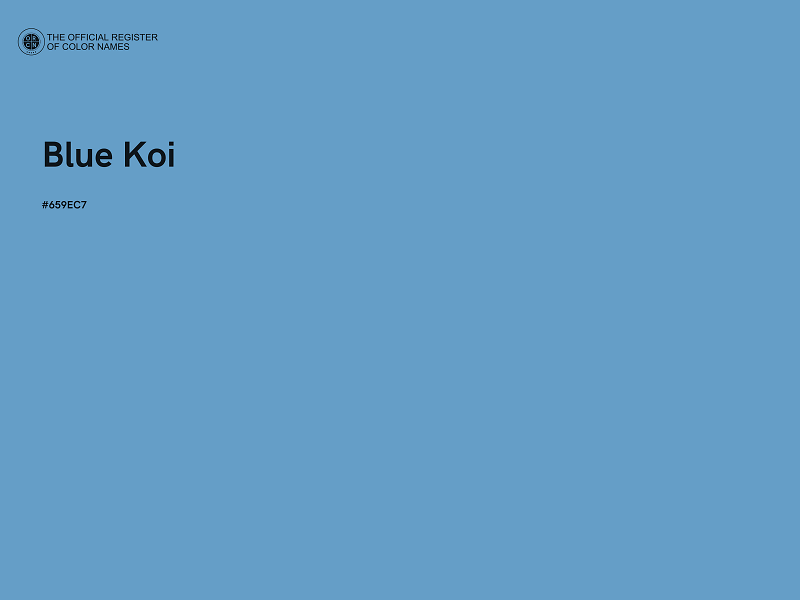 #659EC7 - Blue Koi color image