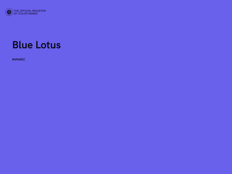 #6960EC - Blue Lotus color image