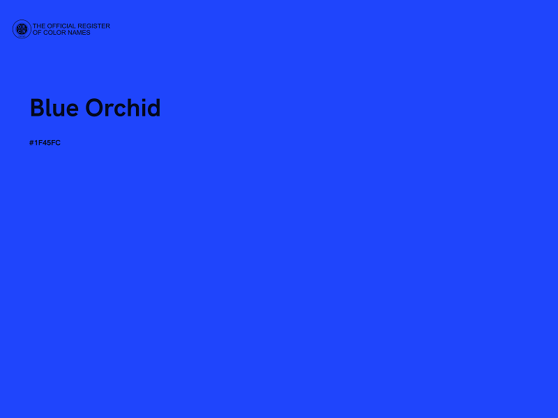 #1F45FC - Blue Orchid color image