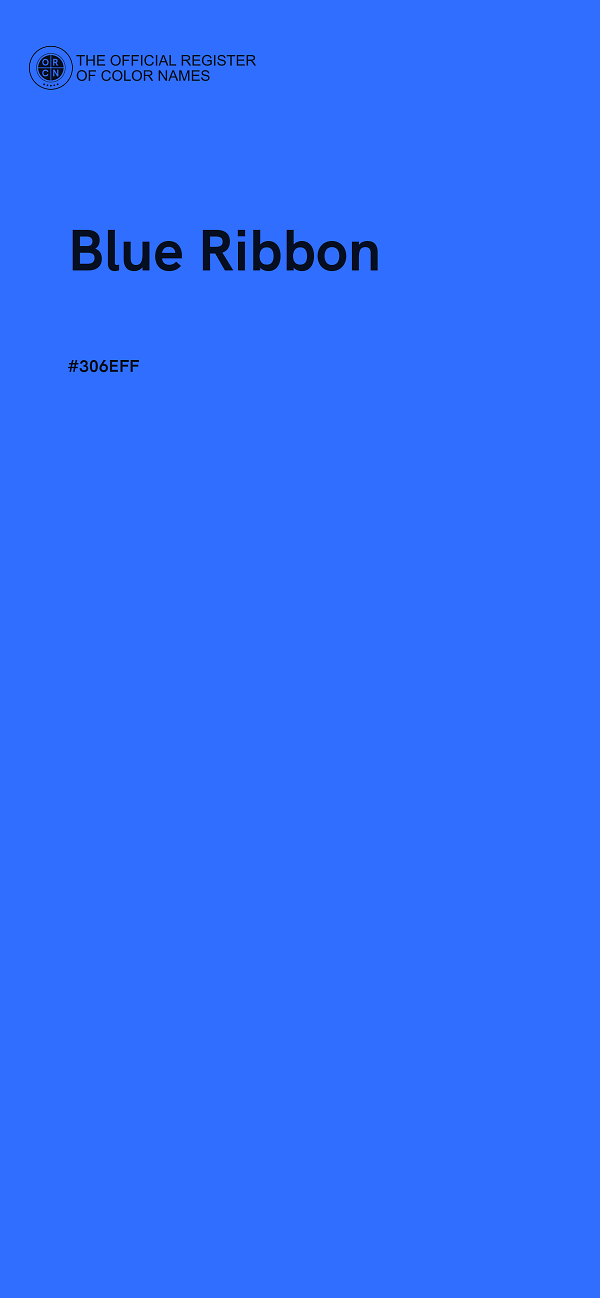 #306EFF - Blue Ribbon color image