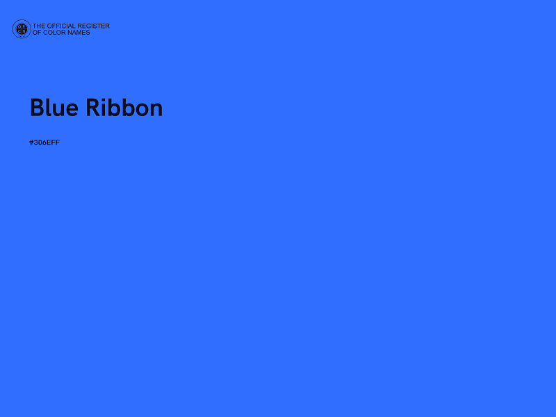 #306EFF - Blue Ribbon color image