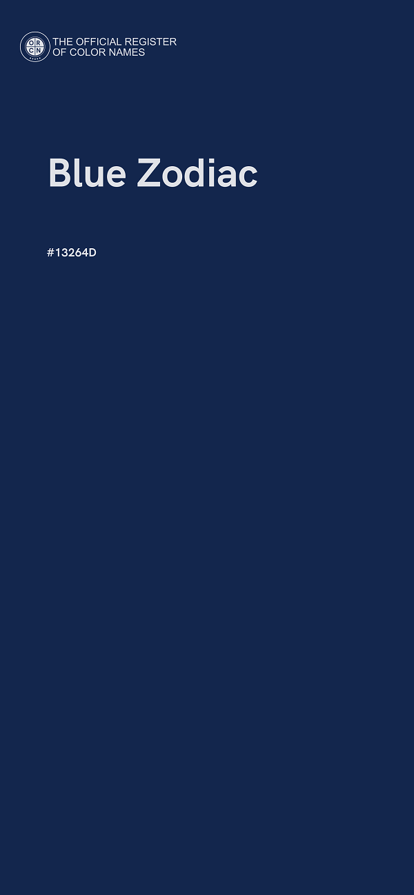 #13264D - Blue Zodiac color image