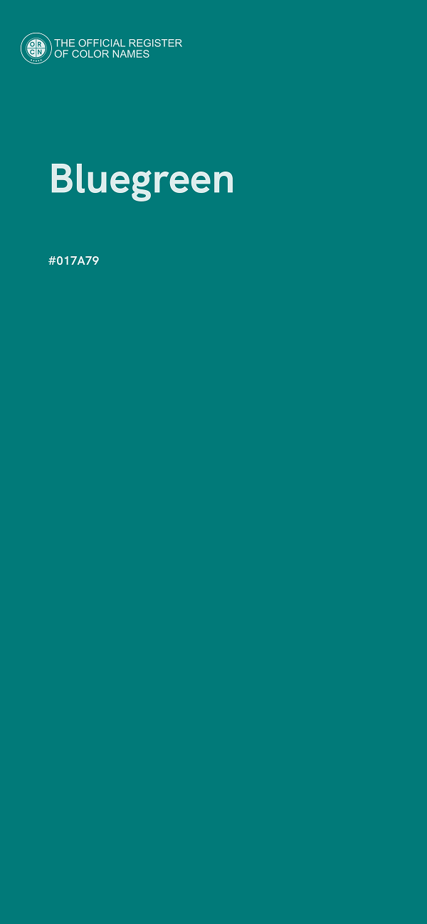 #017A79 - Bluegreen color image