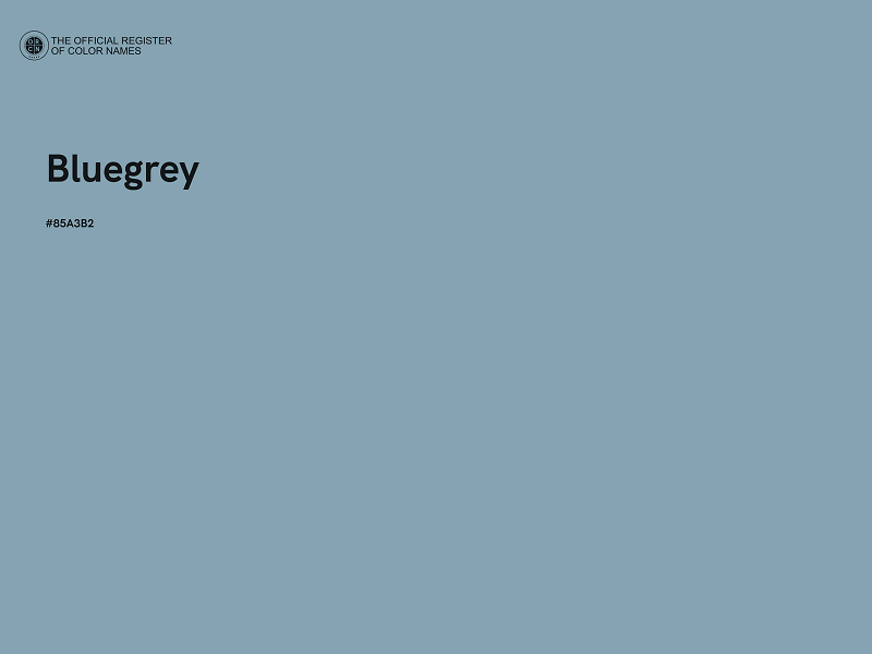 #85A3B2 - Bluegrey color image