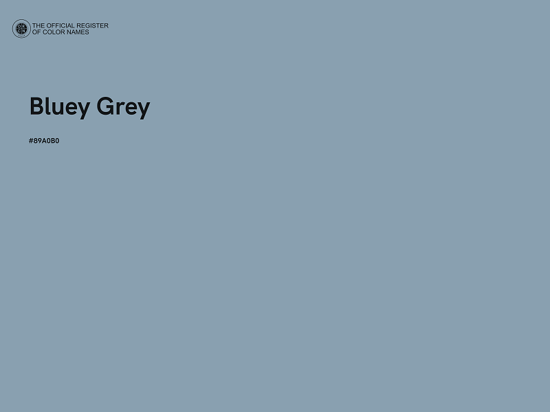 #89A0B0 - Bluey Grey color image