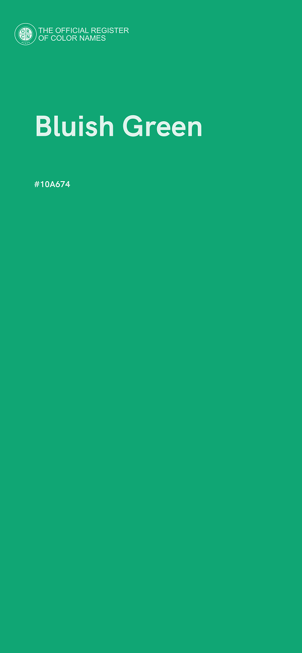 #10A674 - Bluish Green color image