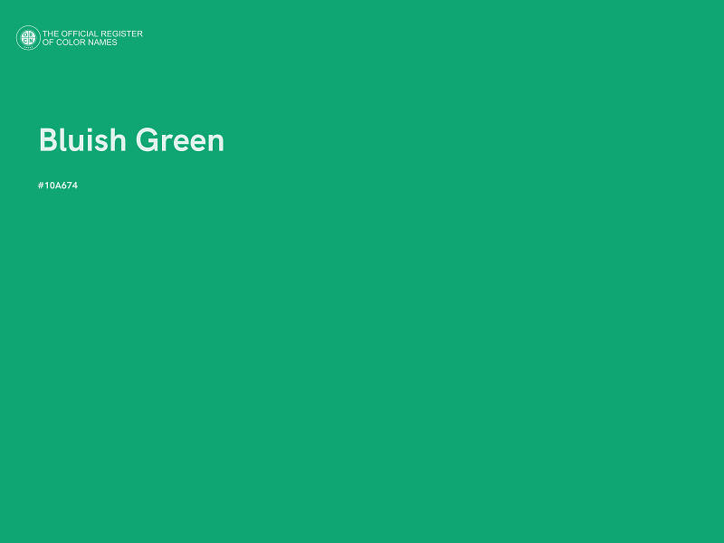 #10A674 - Bluish Green color image