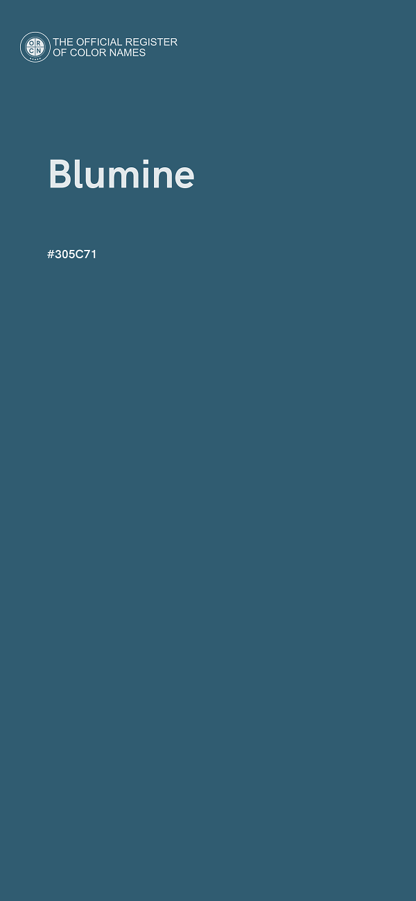 #305C71 - Blumine color image