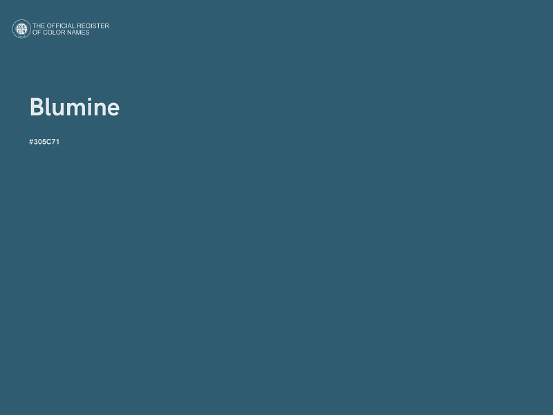#305C71 - Blumine color image