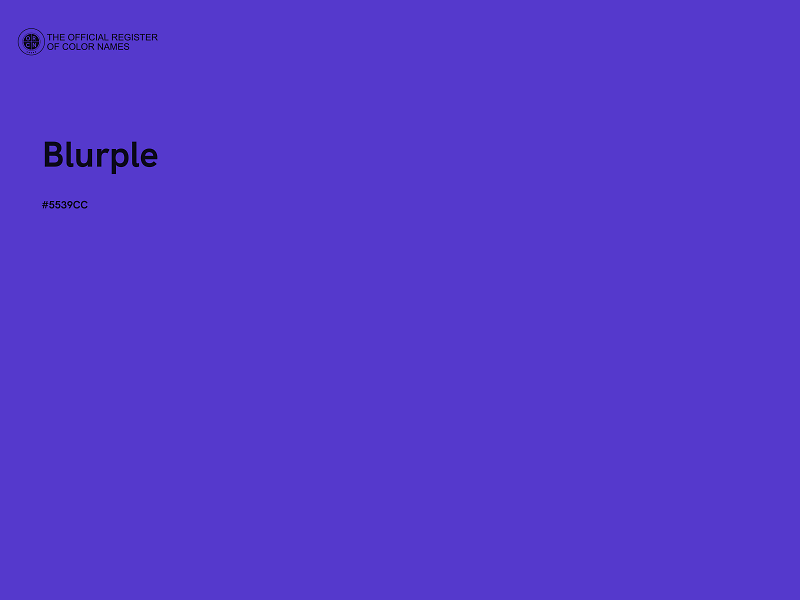 #5539CC - Blurple color image