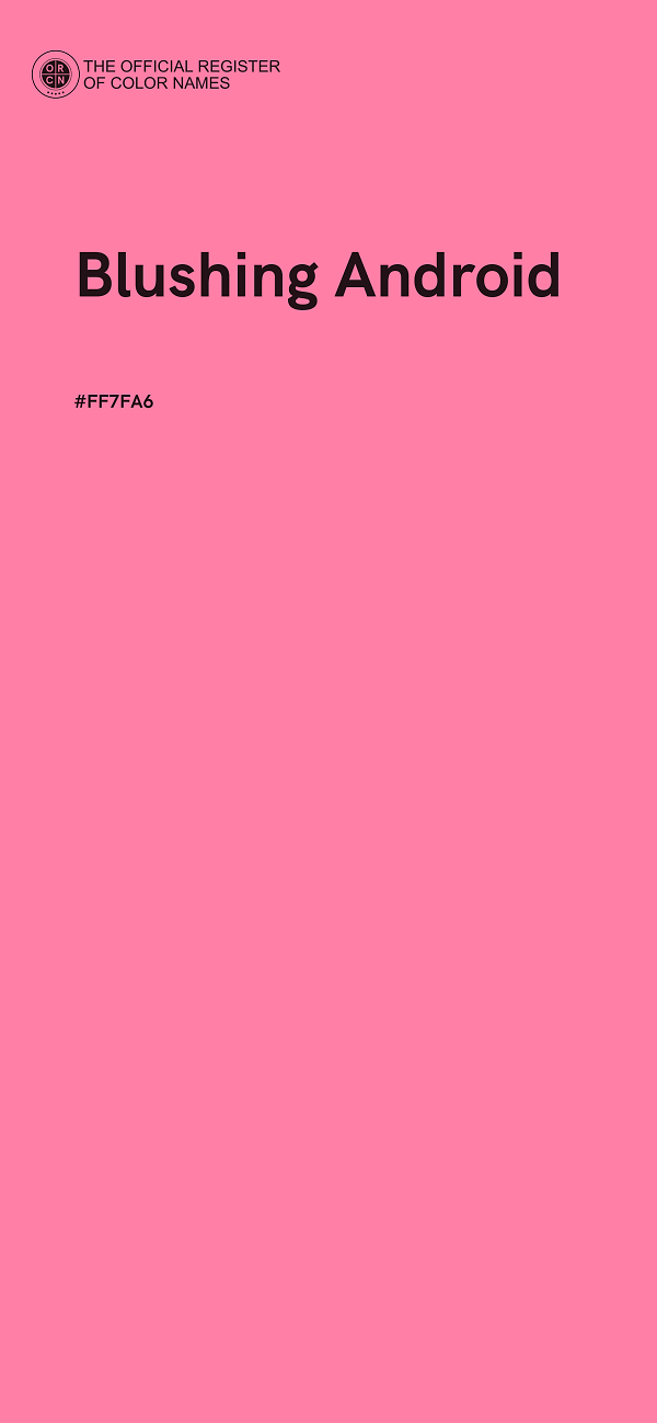 #FF7FA6 - Blushing Android color image