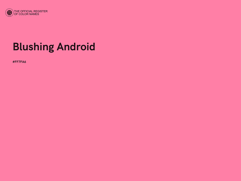 #FF7FA6 - Blushing Android color image