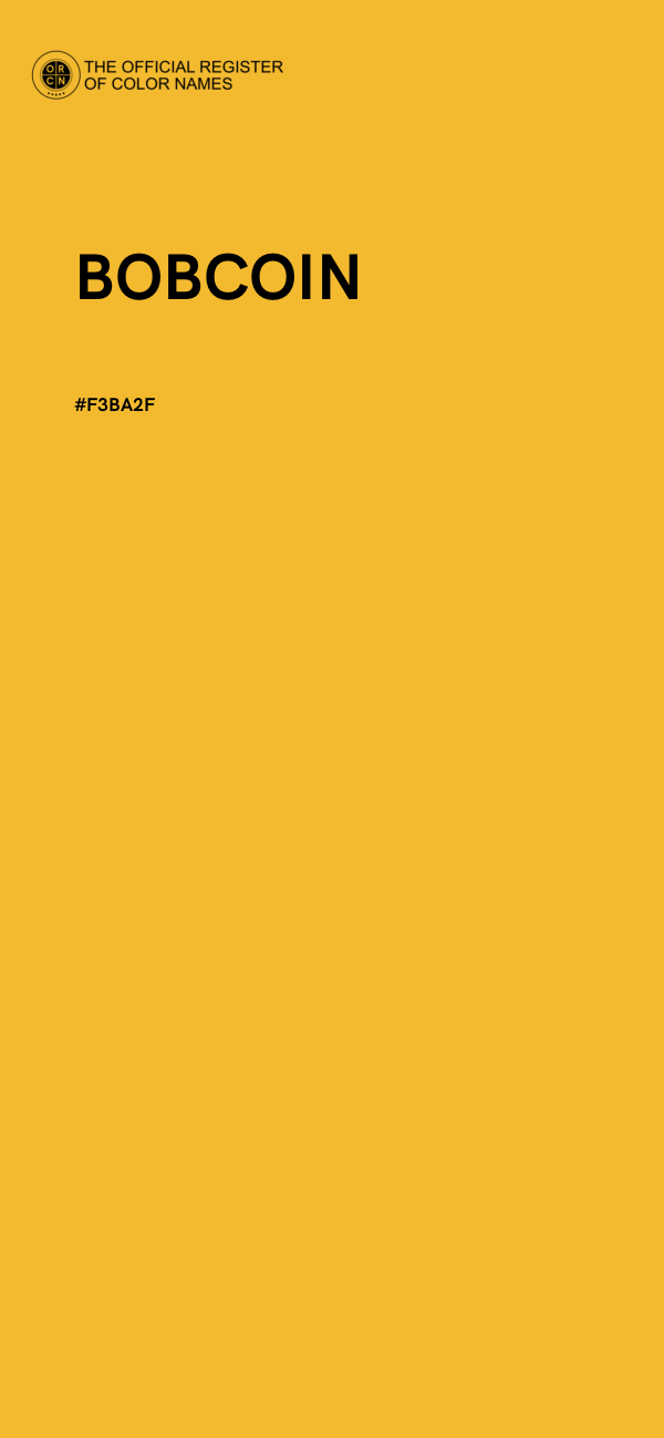 #F3BA2F - BOBCOIN color image
