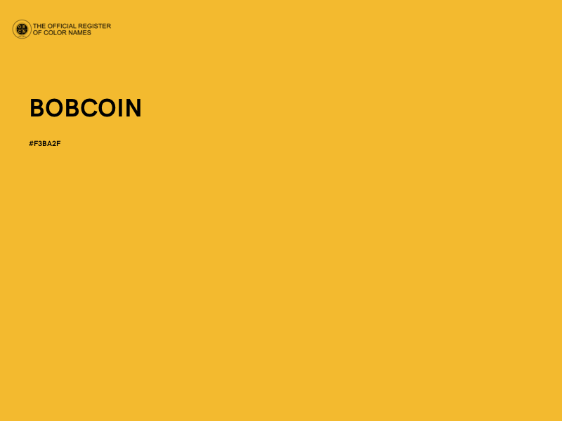 #F3BA2F - BOBCOIN color image