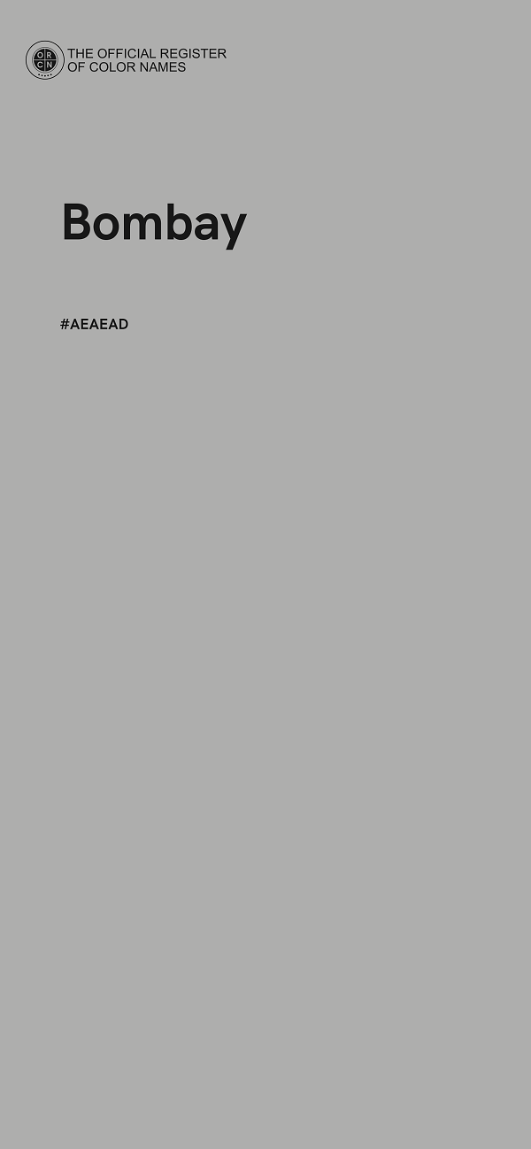 #AEAEAD - Bombay color image
