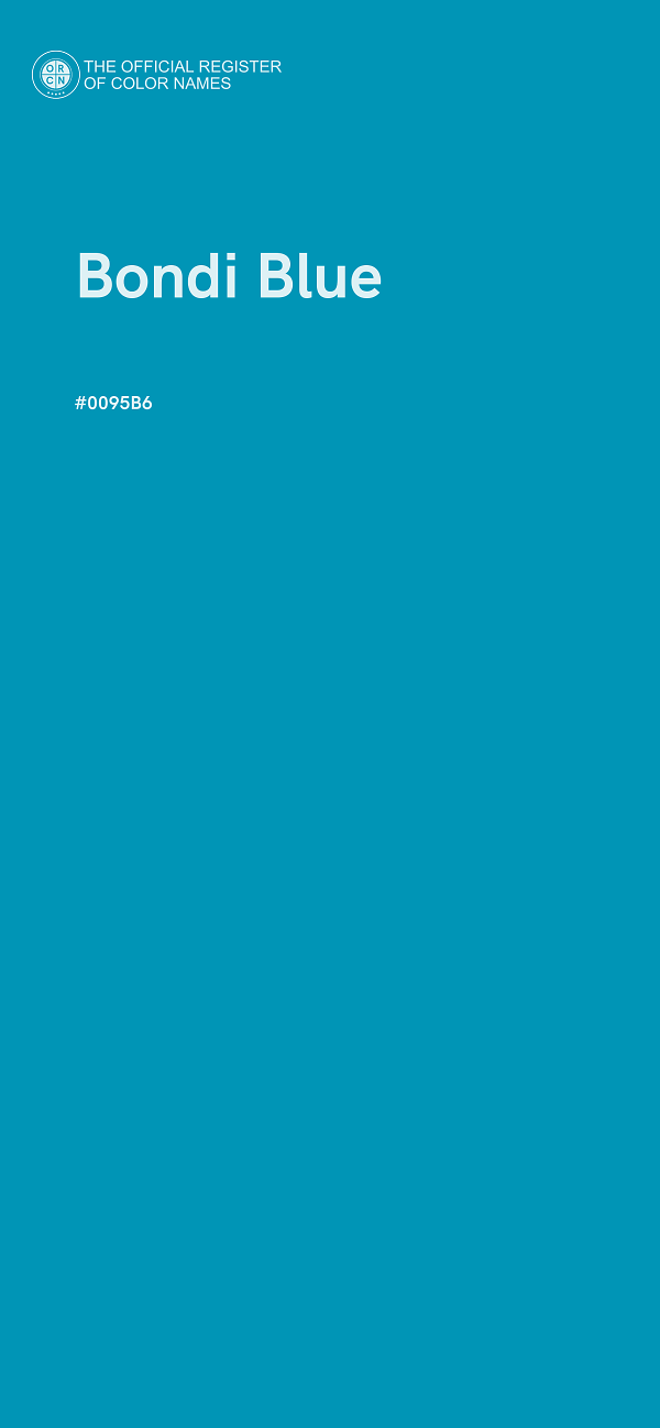 #0095B6 - Bondi Blue color image