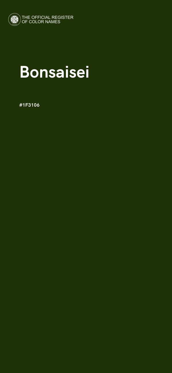 #1F3106 - Bonsaisei color image