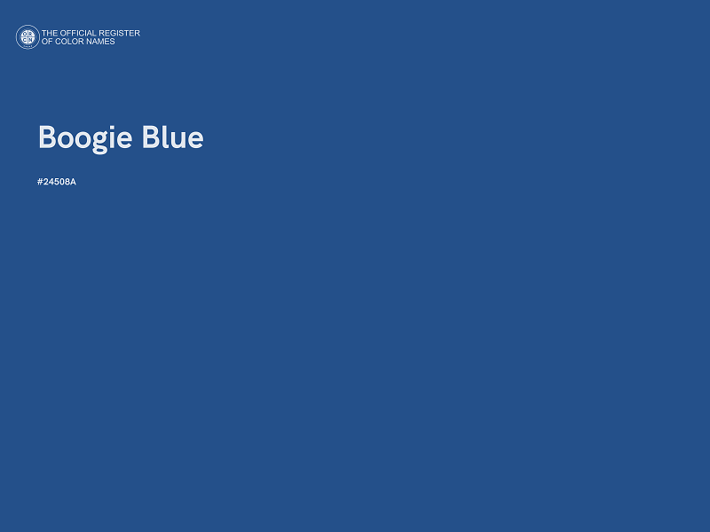 #24508A - Boogie Blue color image