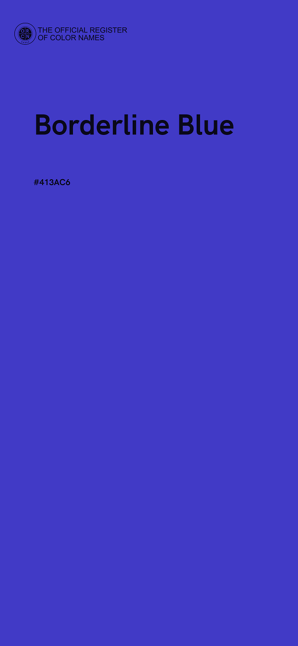 #413AC6 - Borderline Blue color image