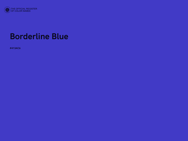 #413AC6 - Borderline Blue color image