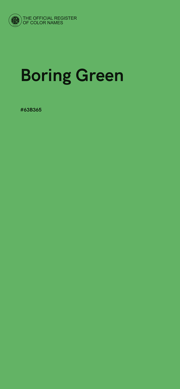 #63B365 - Boring Green color image
