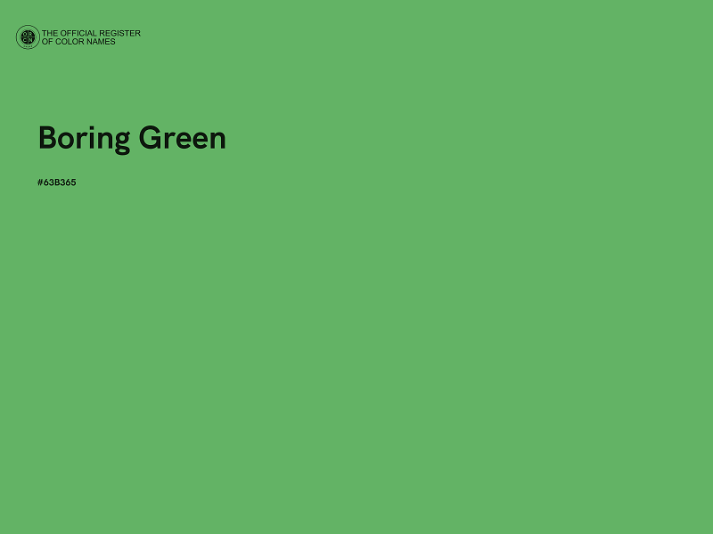 #63B365 - Boring Green color image