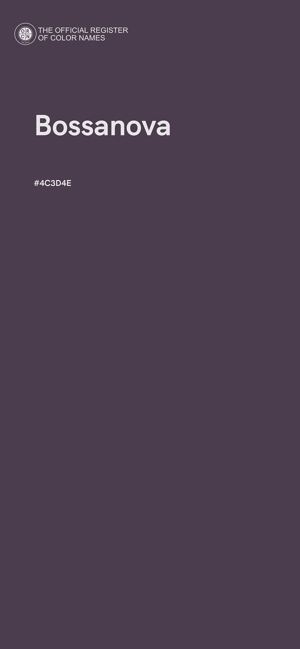 #4C3D4E - Bossanova color image