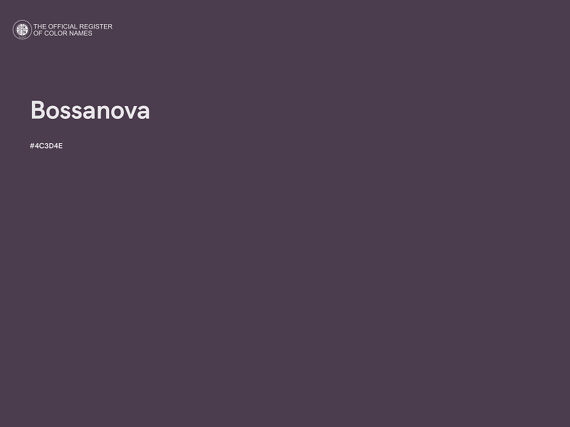#4C3D4E - Bossanova color image
