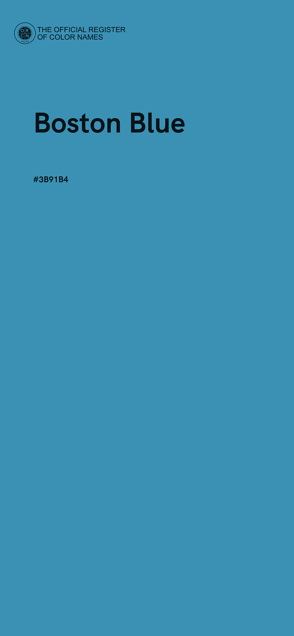 #3B91B4 - Boston Blue color image
