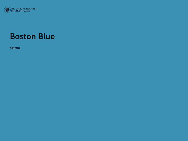 #3B91B4 - Boston Blue color image