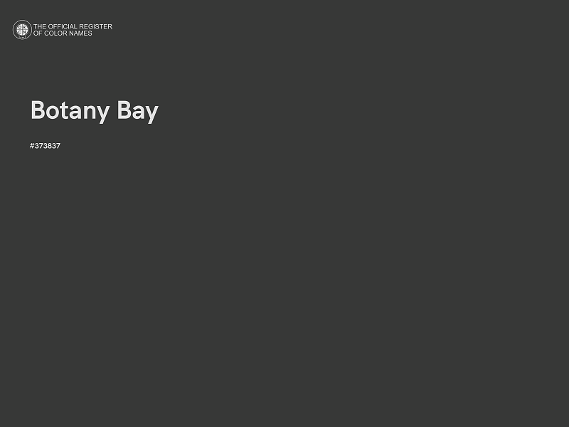 #373837 - Botany Bay color image