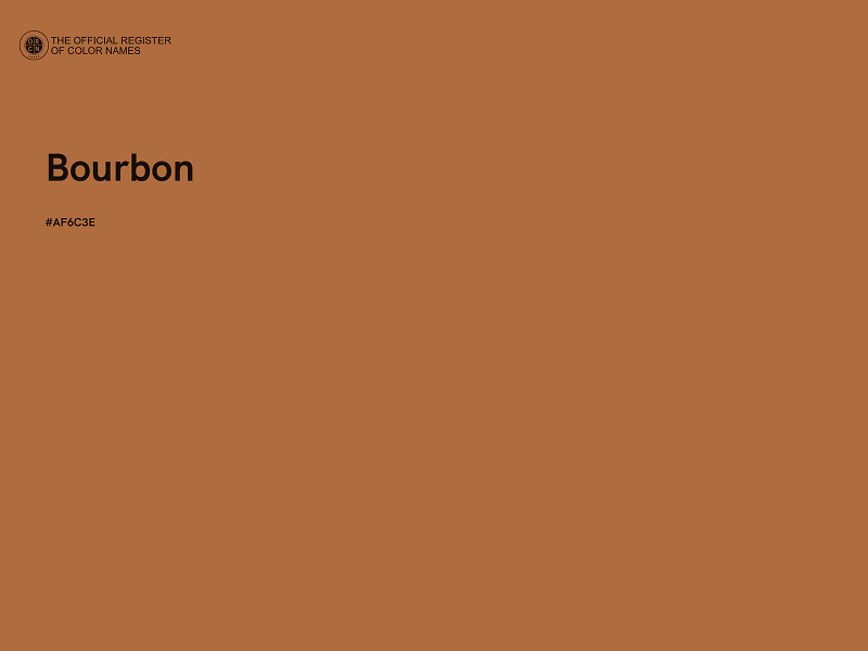 #AF6C3E - Bourbon color image