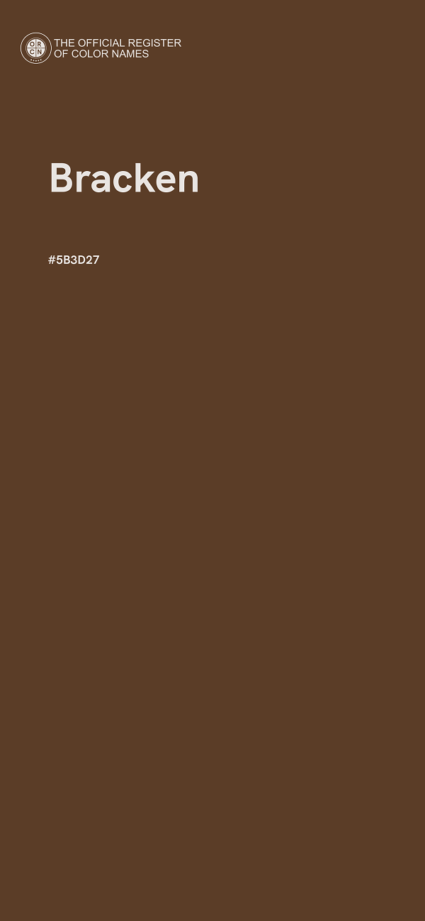 #5B3D27 - Bracken color image