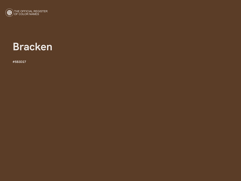 #5B3D27 - Bracken color image