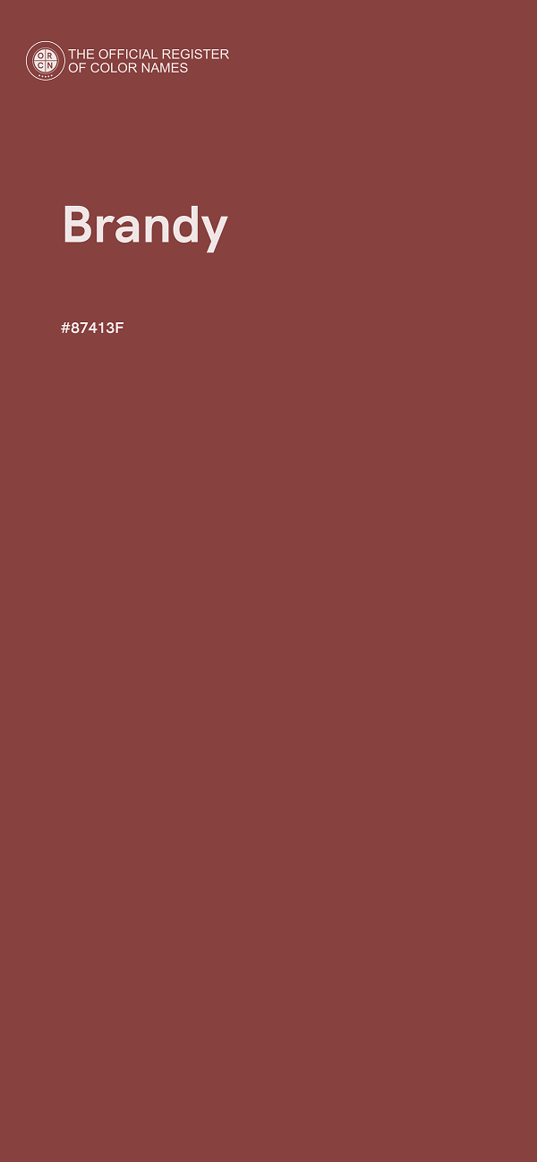 #87413F - Brandy color image
