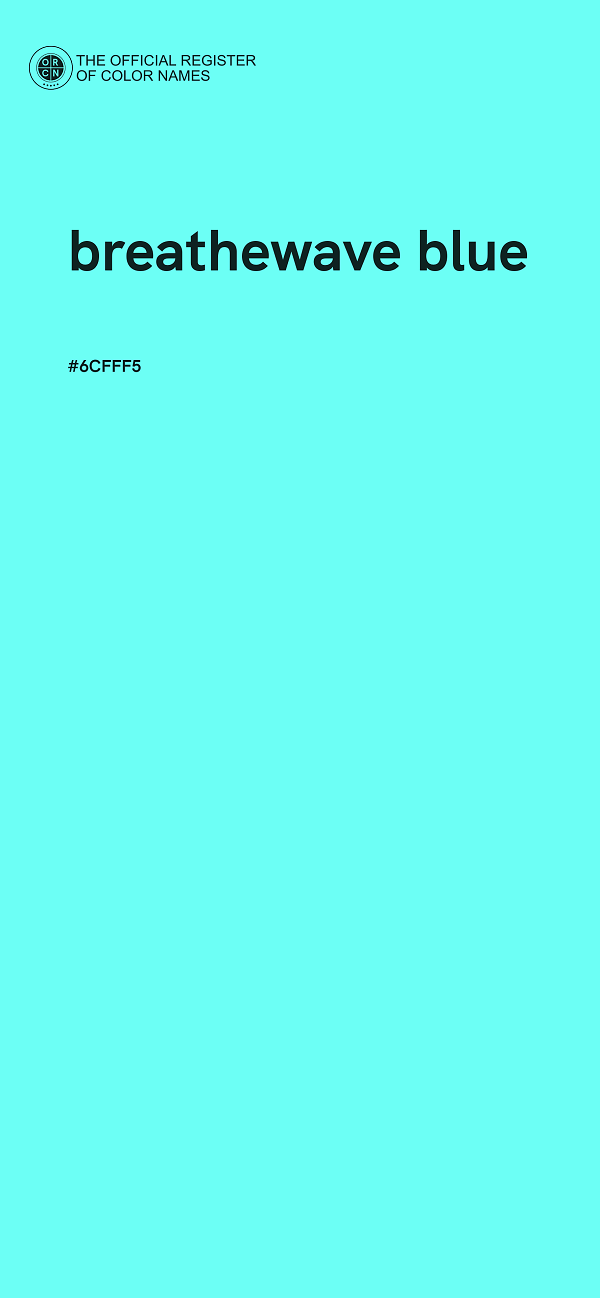 #6CFFF5 - breathewave blue color image