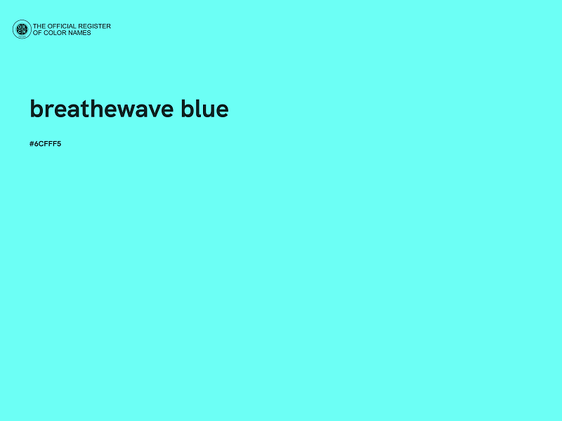 #6CFFF5 - breathewave blue color image