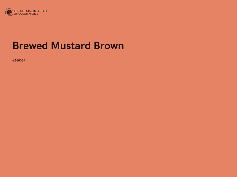 #E68364 - Brewed Mustard Brown color image