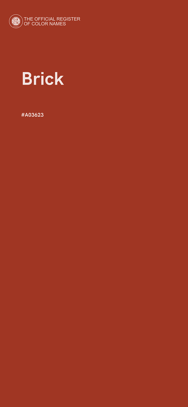#A03623 - Brick color image