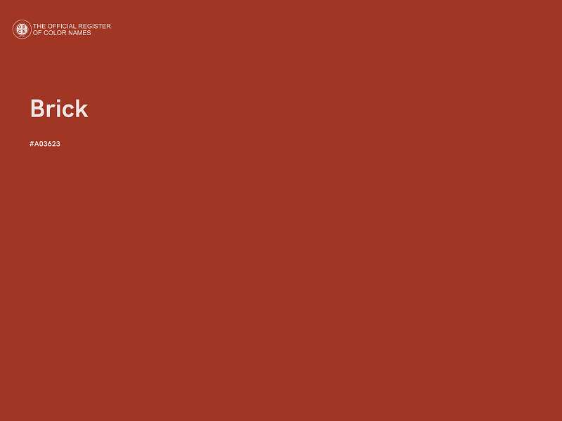 #A03623 - Brick color image
