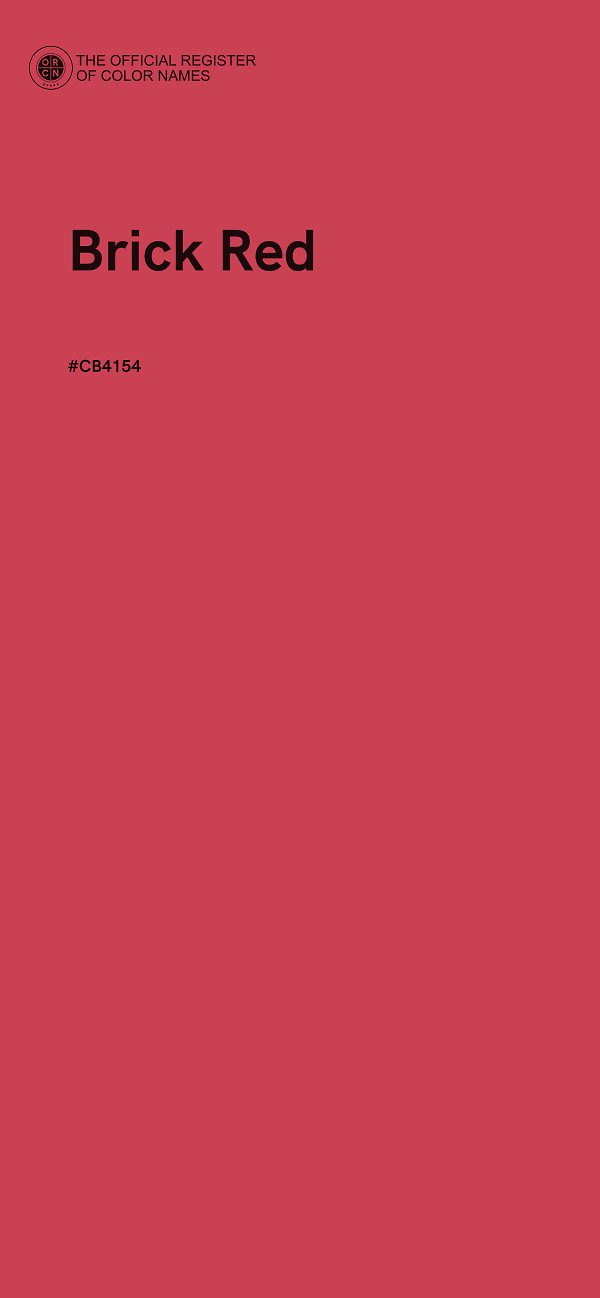 #CB4154 - Brick Red color image