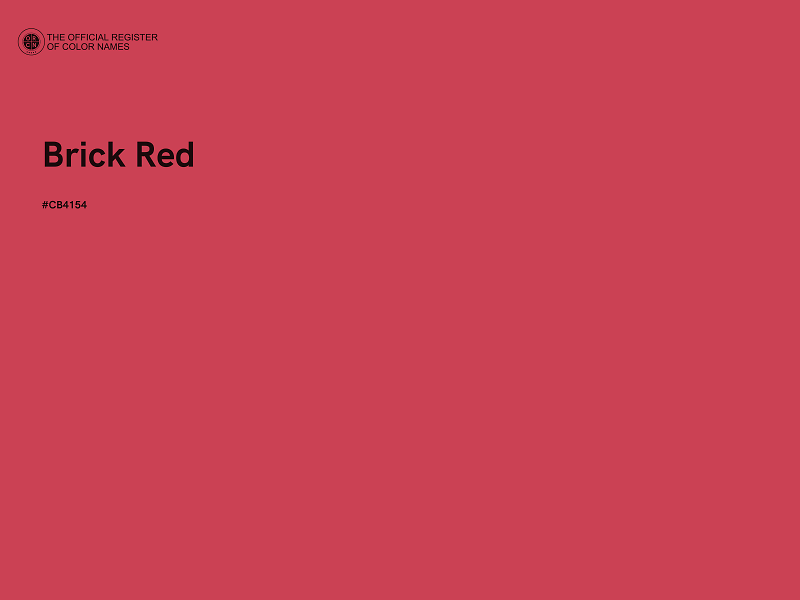 #CB4154 - Brick Red color image