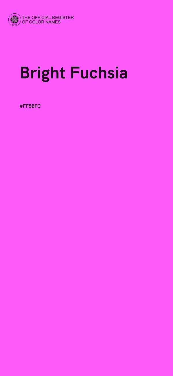 #FF5BFC - Bright Fuchsia color image